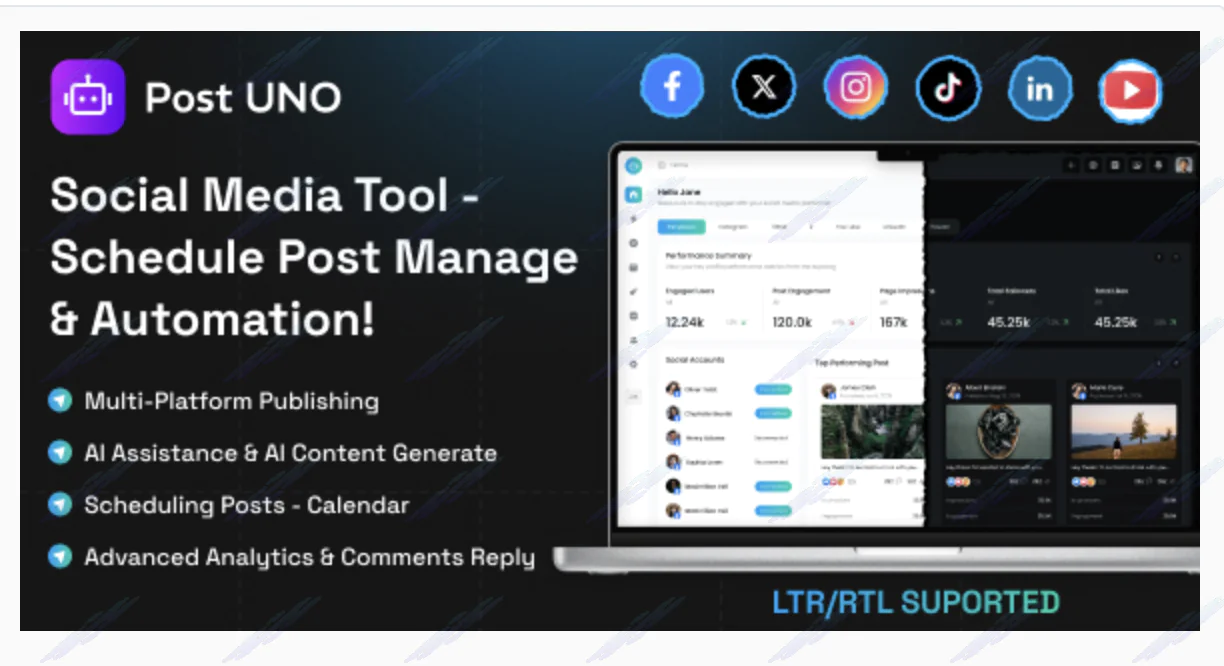PostUno – Smart Social Media Campaign & Calendar Planner with AI Automation