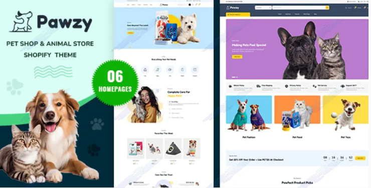 Pawzy - Pets & Animals Store Shopify Theme